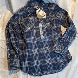 NWT Carhartt Plaid Button Up Shirt S